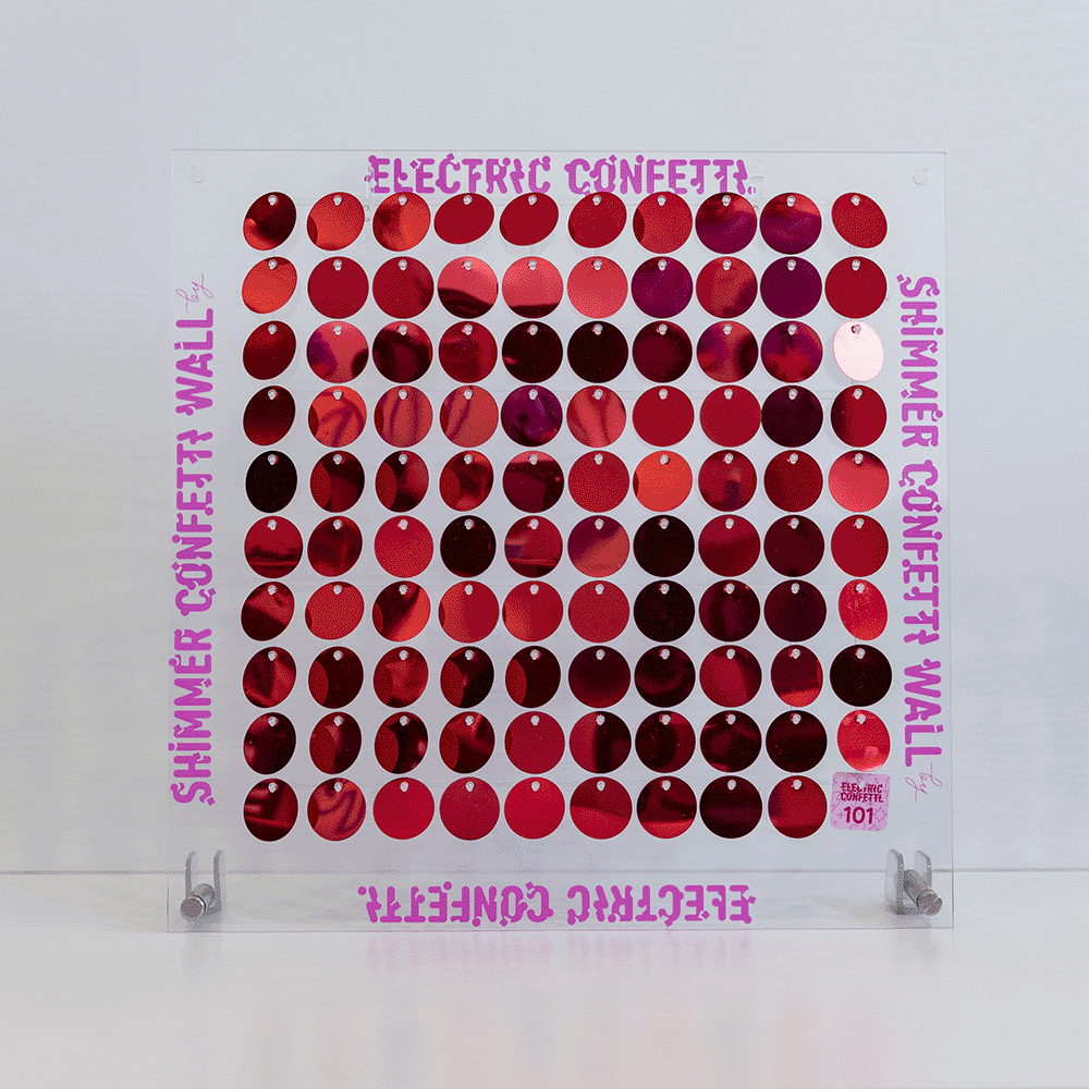 Lipstick Red Shimmer Panel  101 Electric-Confetti