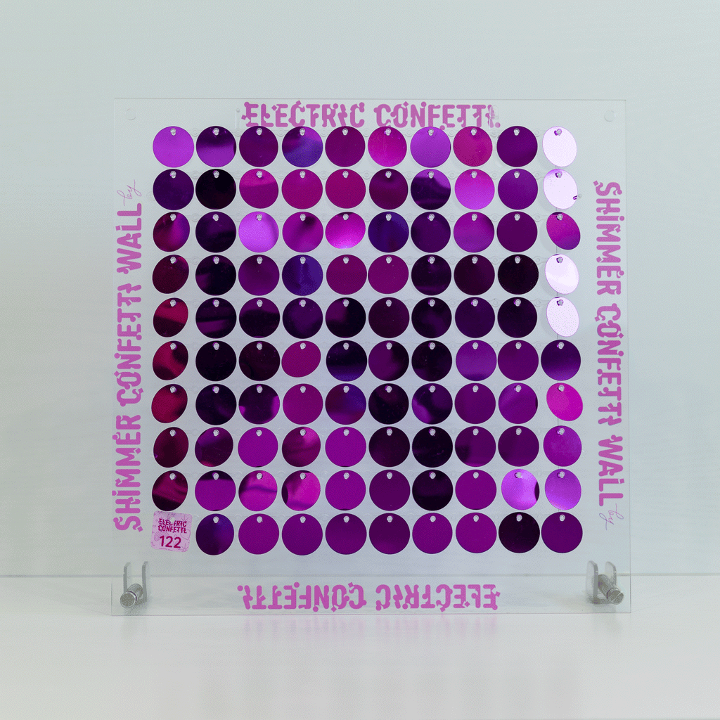 Plum Purple Shimmer Panel 122 Electric-Confetti