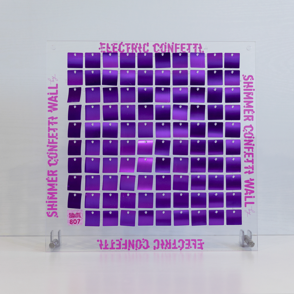 Deep Purple Shimmer Panel 807 Electric-Confetti