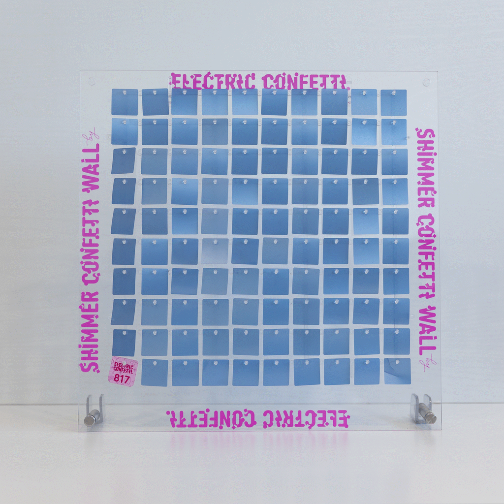 Sky Blue Shimmer Panel 817 Electric-Confetti