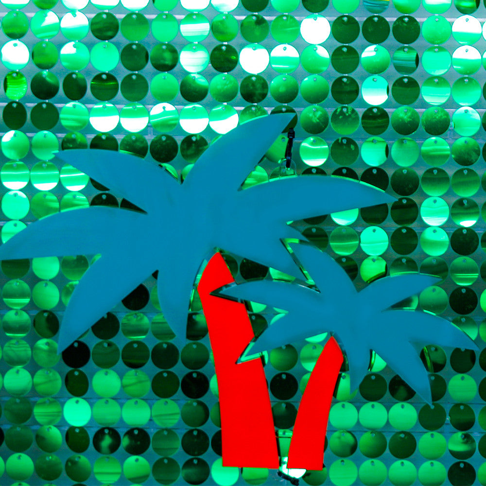Palm Trees Wall Art Large Electric-Confetti