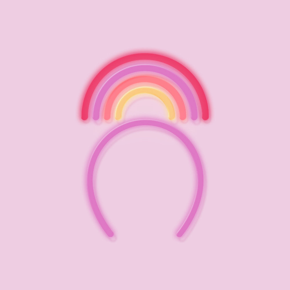 Rainbow LED Headband Electric-Confetti